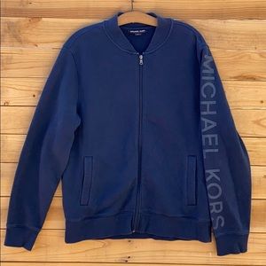 🌺Men’s Blue Michael Kors Zip Up Sweater Jacket